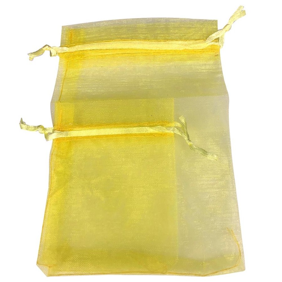 Organza Bags Trestina | Organza Bags (100Pcs) Yellow