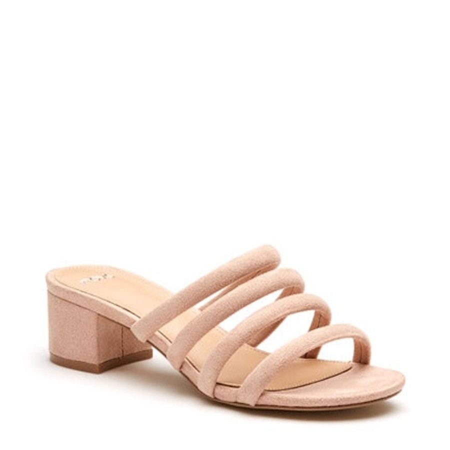 Novo Shoes Novo Strappy Low Heels | Novo Women'S Vivian Sandals Nude