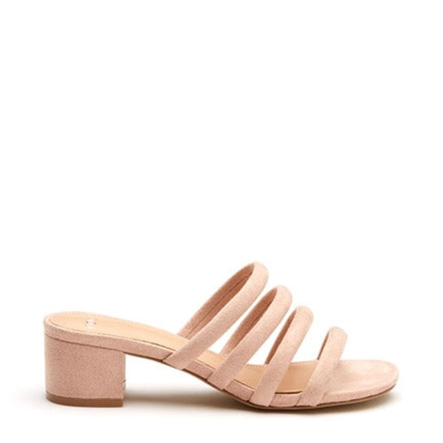 Novo Shoes Novo Strappy Low Heels | Novo Women'S Vivian Sandals Nude