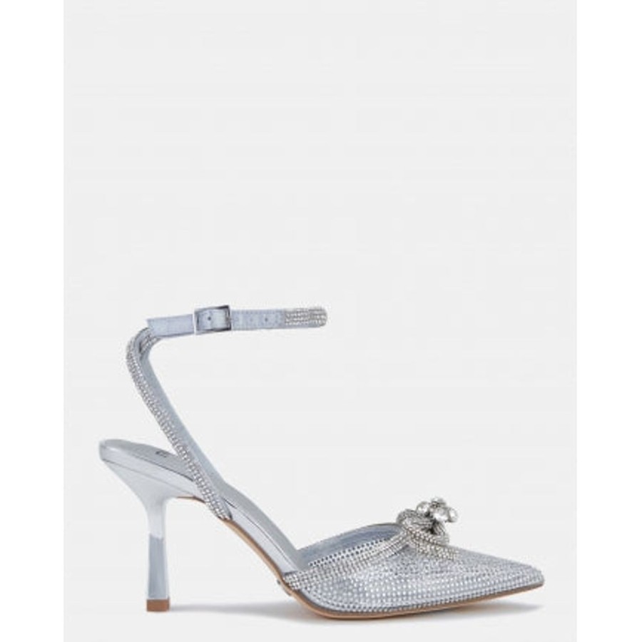 Novo Shoes Novo Court Low Heels | Novo Women'S Icarus Luxecourt Silver