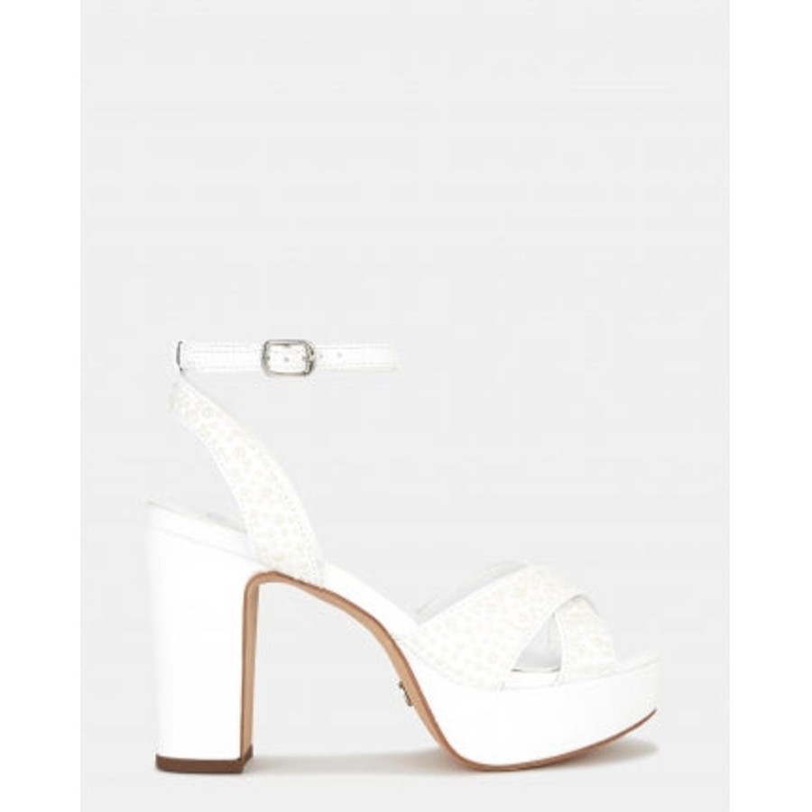 Novo Shoes Novo Strappy High Heels | Novo Women'S Pennieevening White